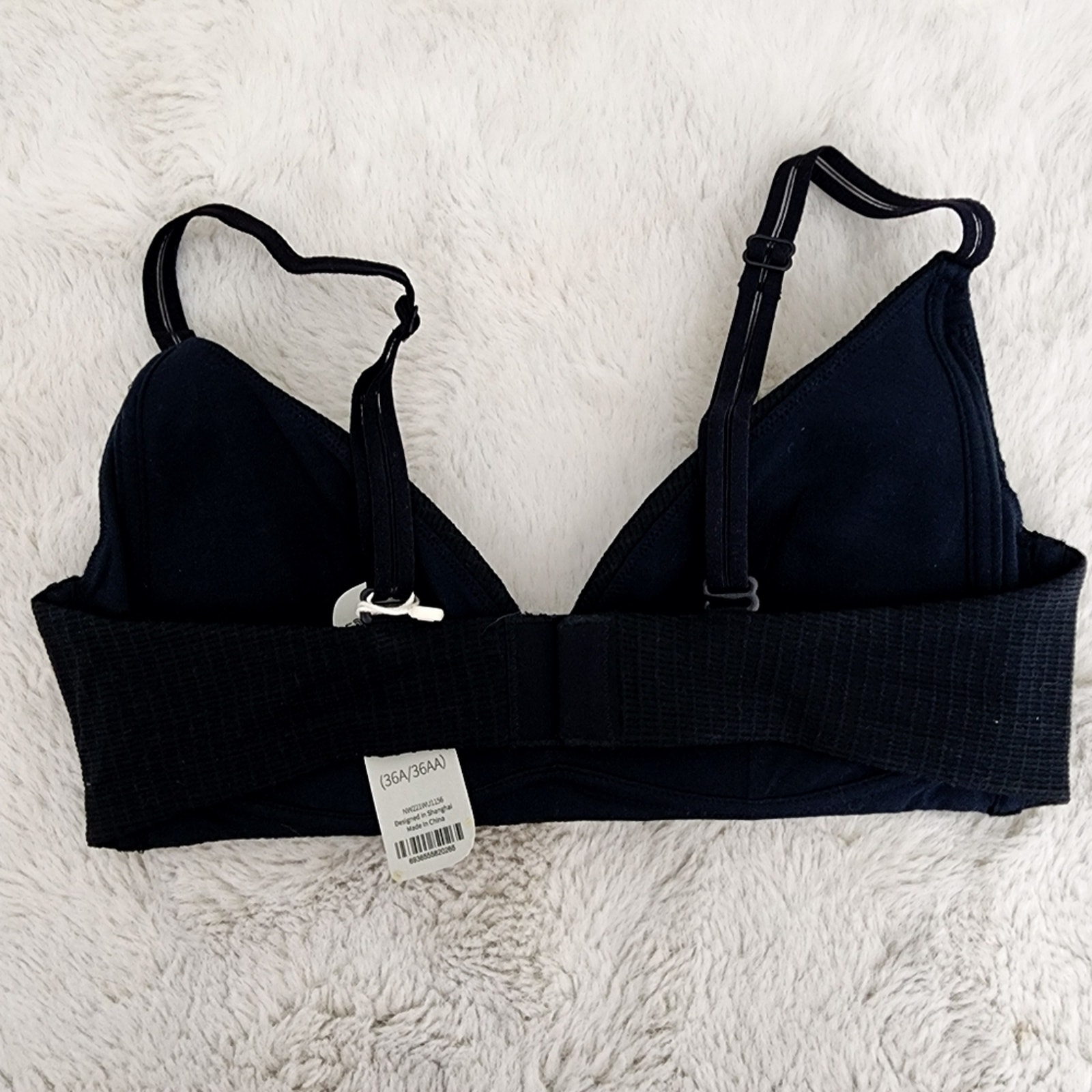 Nwt Neiwai Pure Comfort Premium Triangle Wireless Bra Black Medium 34b — image 4 of 8
